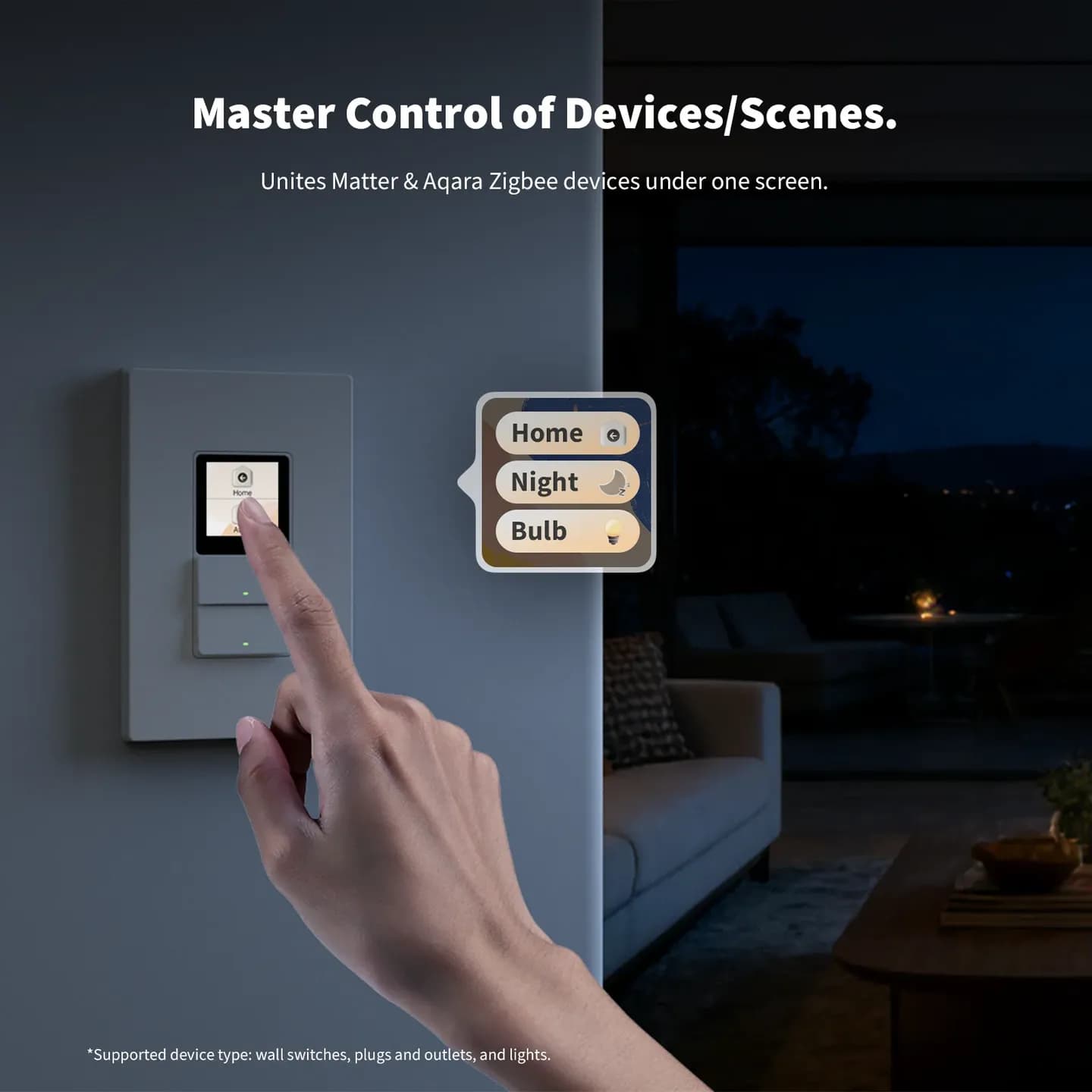 Aqara Presence Touchscreen Switch S100 US — Hình 3