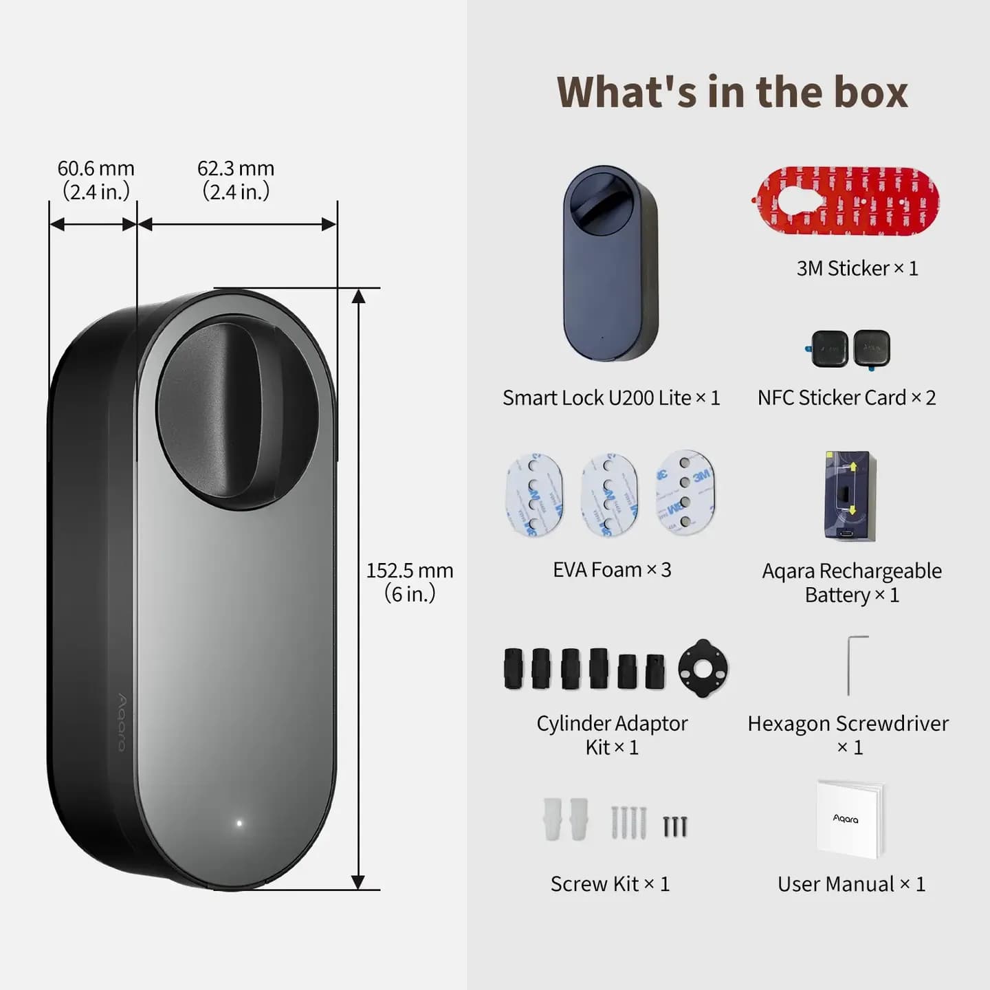 Aqara Smart Lock U200 Lite — Hình 8