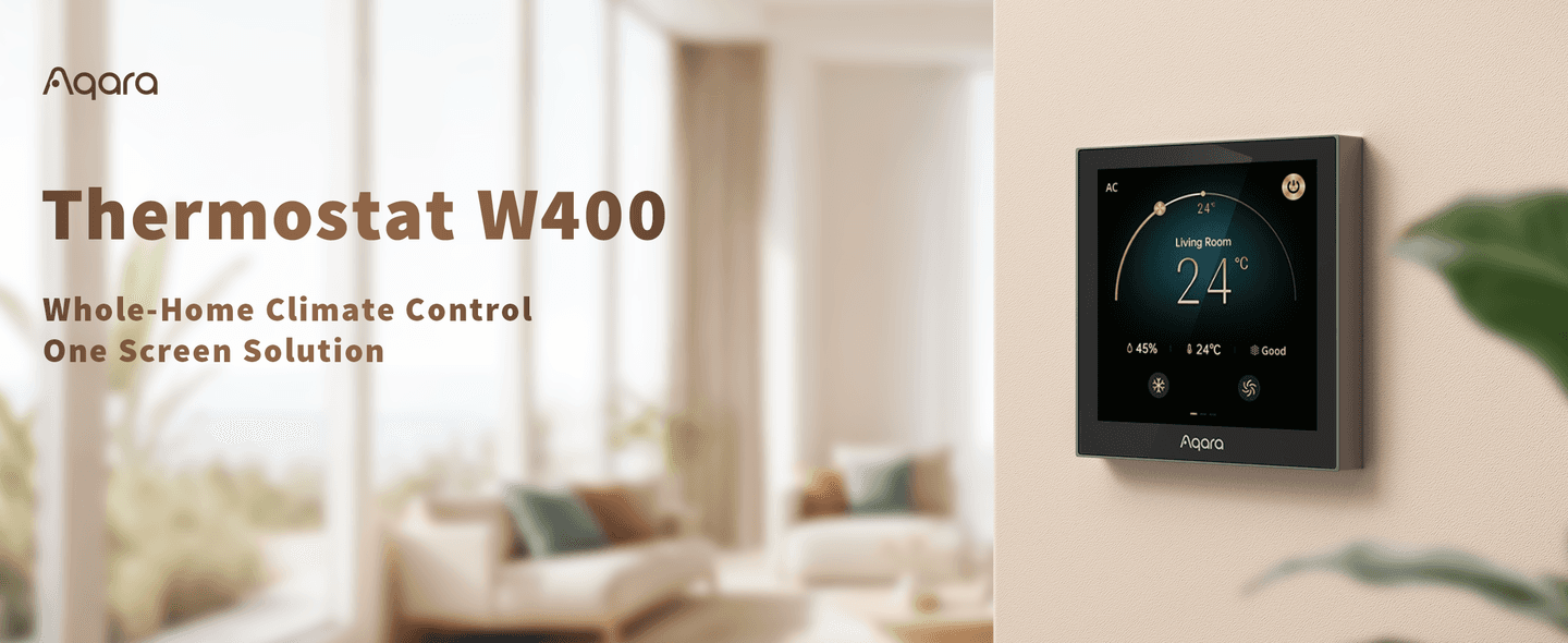 Aqara Thermostat W400 bộ điều nhiệt thông minh màn hình cảm ứng