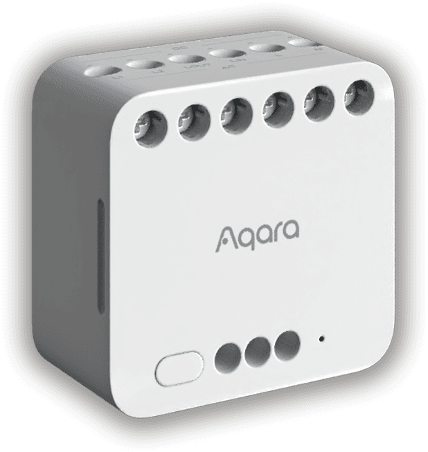 Aqara Dual Relay Module T2 — module relay Zigbee 2 kênh, giám sát năng lượng, điều khiển rèm