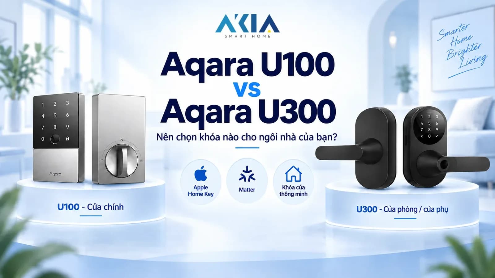 Khóa Aqara: U200 vs U300 vs U400