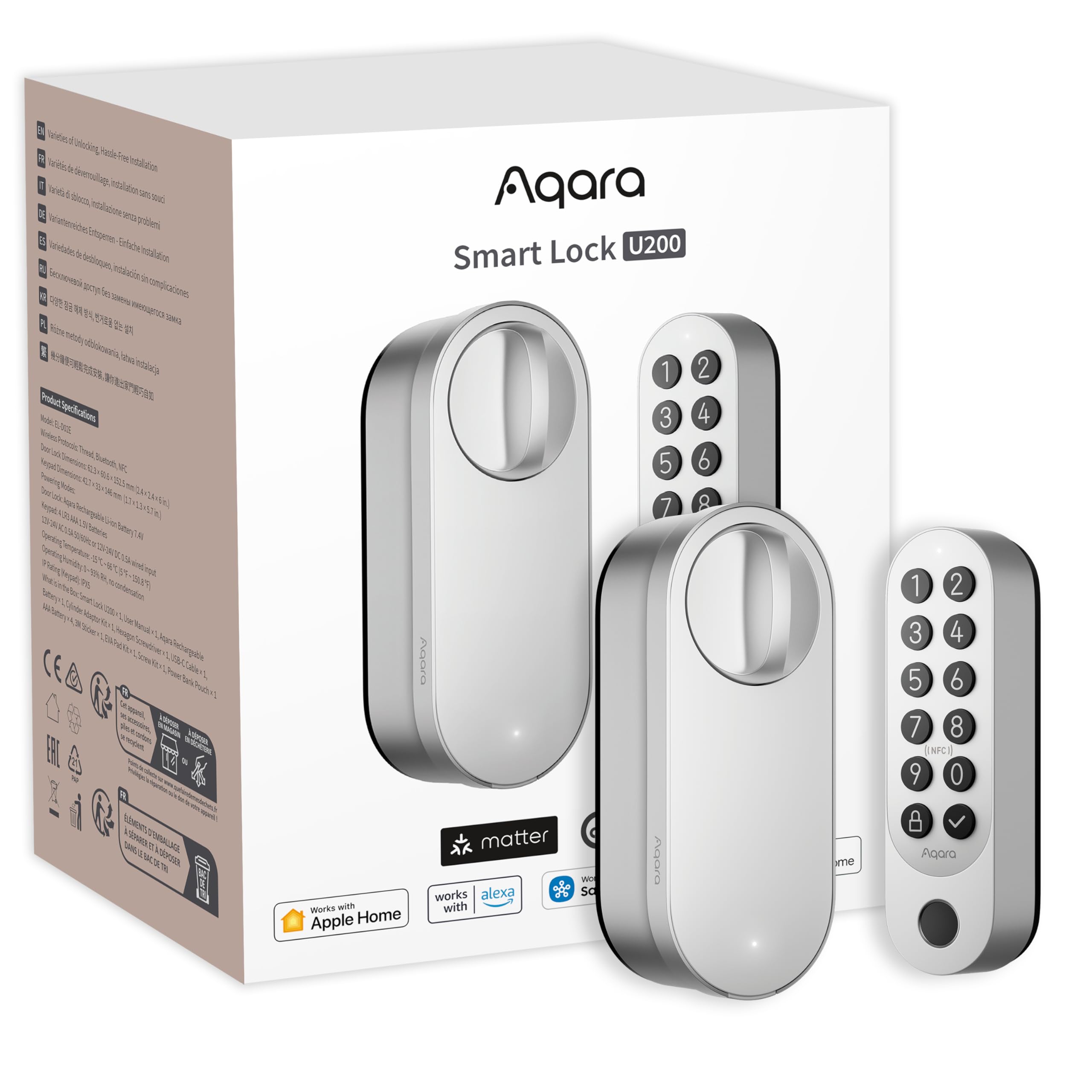 Khóa thông minh Aqara U200 — Apple Home Key, mở khóa bằng vân tay và iPhone
